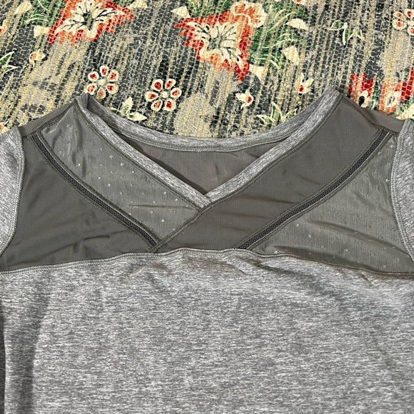 LULULEMON Just Breathe Long Sleeve in Heathered Slate Grey - Picture 3 of 8